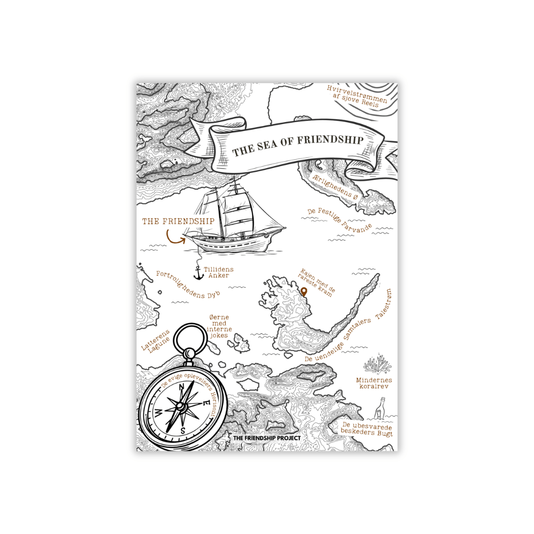 Postkort the sea of friendship the friendship project